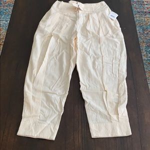 FREE PEOPLE Double Buckle Crop Trousers SZ 2